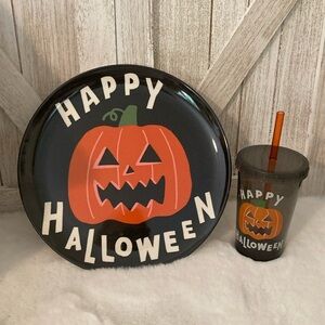 Target Hyde and Eek Halloween 2022 Dinner Plate and Straw Tumbler